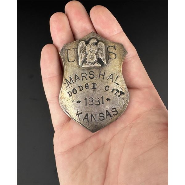 Dodge City Kansas US Marshal Badge