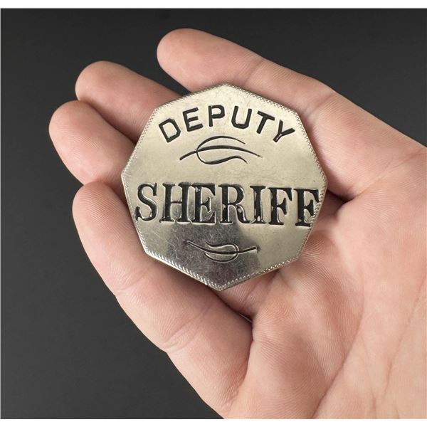 Octagonal Deputy Sheriff Badge