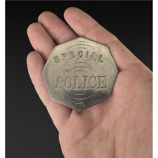 Octagonal Special Police Badge