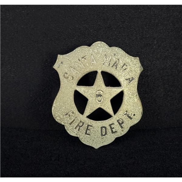 Santa Maria California Fire Department Badge