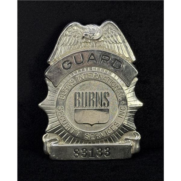 Burns Security Services Guard Badge