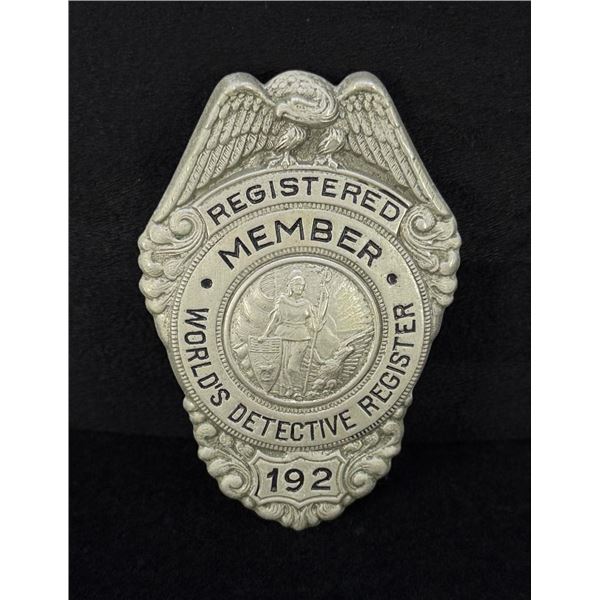Worlds Detective Register Registered Member Badge