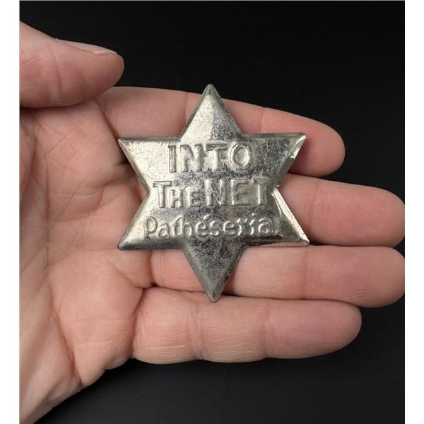 Into The Net Pathe Serial Movie Star Badge
