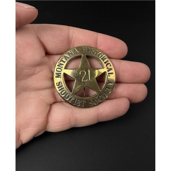Montana Historical Shootist Society Badge