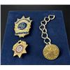 Image 1 : New York California Police Badges and Button