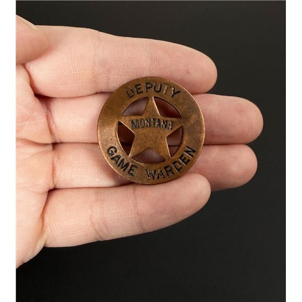 Montana Deputy Game Warden Copper Badge