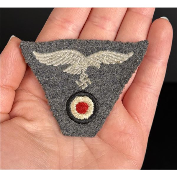 WW2 German Luftwaffe EM NCO M43 Cap Insignia