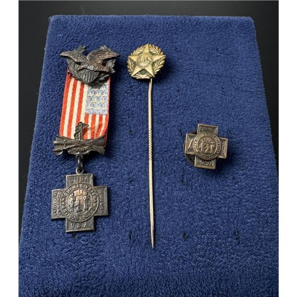 Spanish American War Miniature Medals Badges