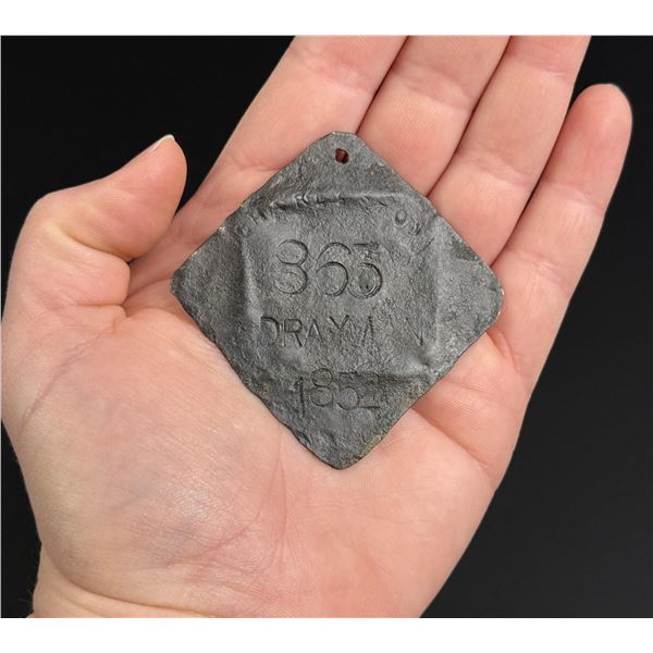 Charleston South Carolina Drayman Slave Tag Badge