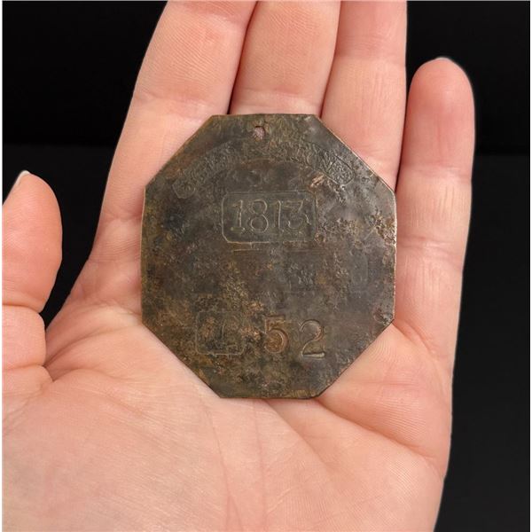 Charleston South Carolina Slave Tag Badge