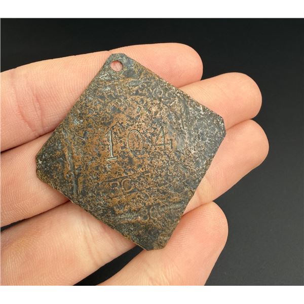 Charleston South Carolina Slave Tag Badge