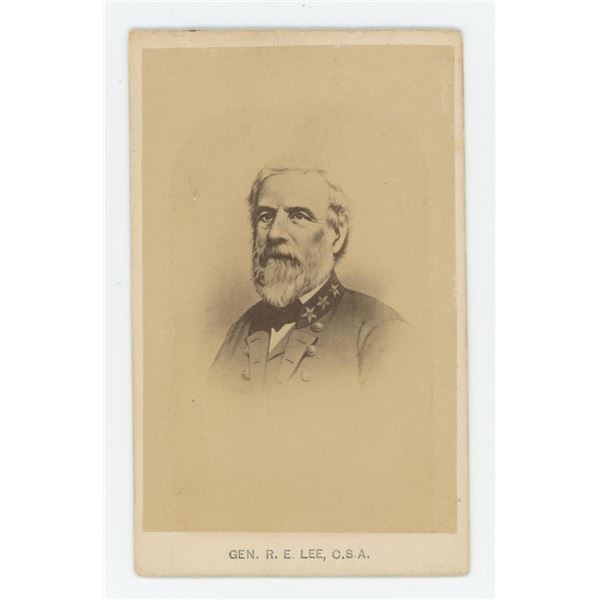 Civil War General Robert E. Lee CDV Photo