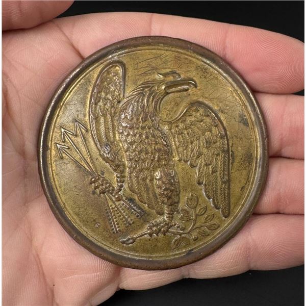 Civil War Union Cartridge Box Eagle Breastplate