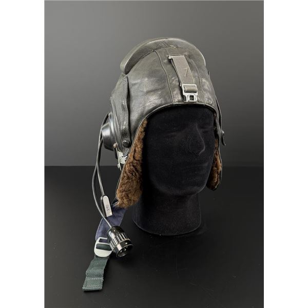 Soviet SHL-78 Russian Leather Pilot Flight Helmet
