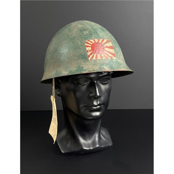 WW2 Japanese Battle Captured Painted Helmet