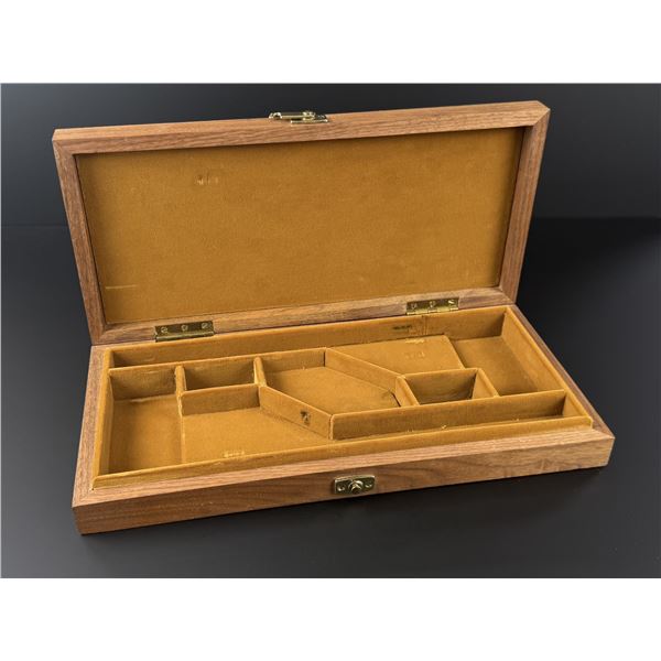 Fitted Walnut Revolver Case Box