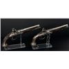 Image 1 : Joseph Dumarest Silver Mounted Dueling Pistols