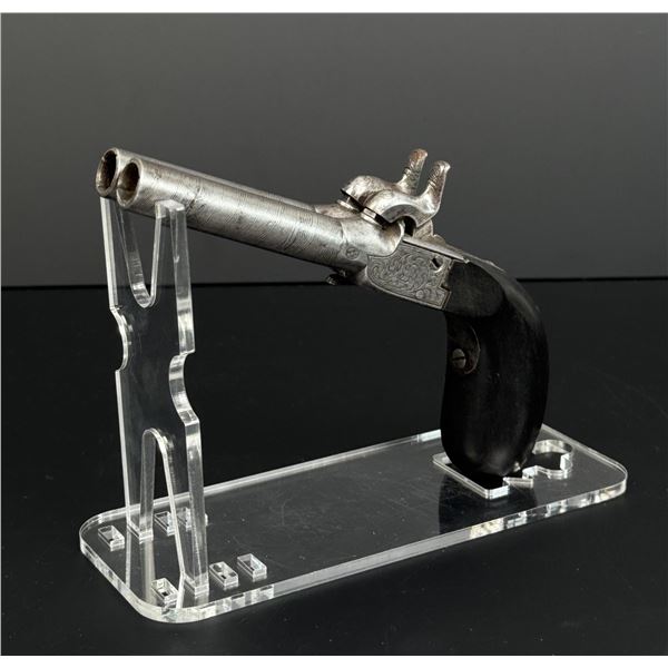 .44 Cal French Double Barrel Percussion Pistol
