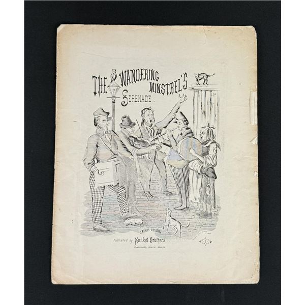 The Wandering Minstrels Serenade Sheet Music