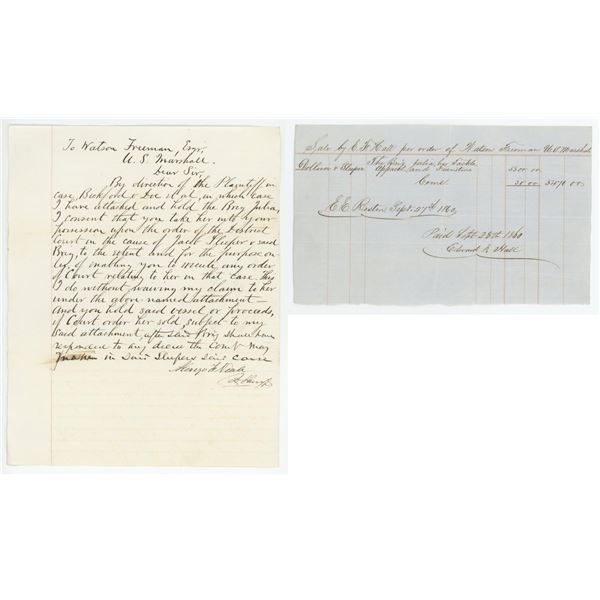 1860 Watson Freeman Brig Julia Documents