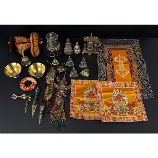 Collection of Tibetan Buddhist Ritual Implements