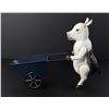 Image 2 : Decorative Tin Metal Garden Pig Planter