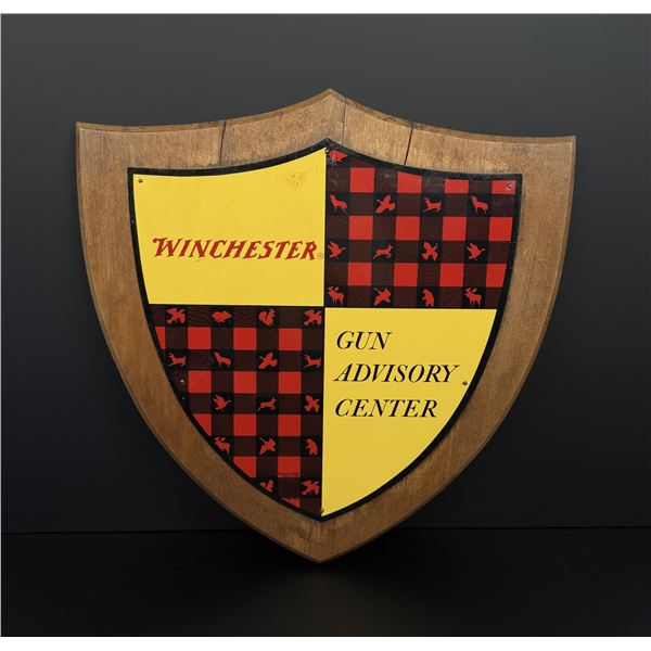 Winchester Gun Advisory Center Metal Sign