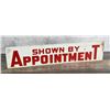 Image 1 : Shown by Appointment Barbed Wire Metal Sign