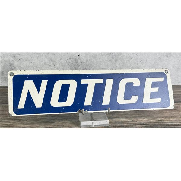 Notice Service Station Metal Sign