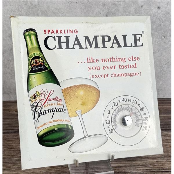 Sparkling Champale Tin Thermometer Sign