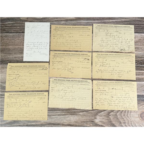 Western Union Stagecoach Robbery Telegrams