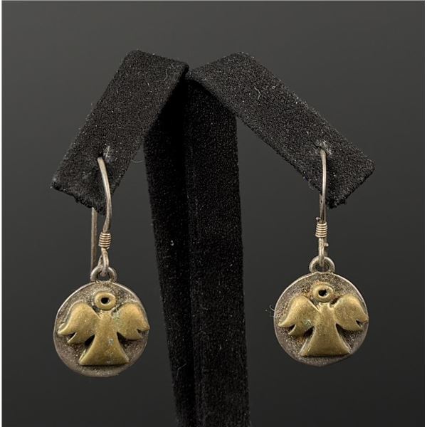 Carol Henry Sterling Silver Angel Earrings