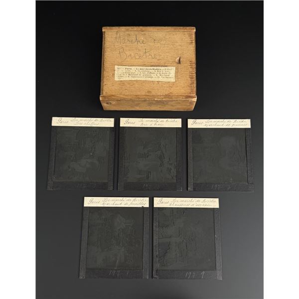 Marche de Bicetre Market Magic Lantern Slides