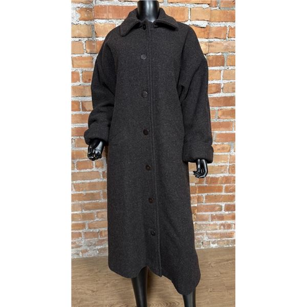 Eileen Fisher Womens Wool Trench Coat