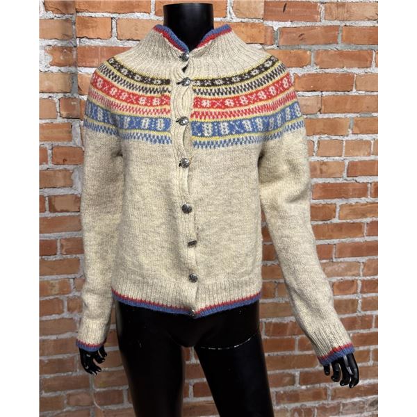 Vintage Ladies Handmade Norwegian Wool Sweater
