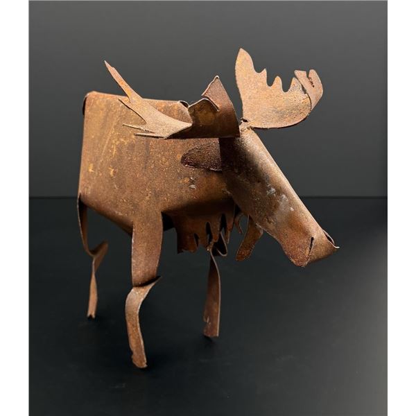 Decorative Tin Rustic Metal Garden Moose