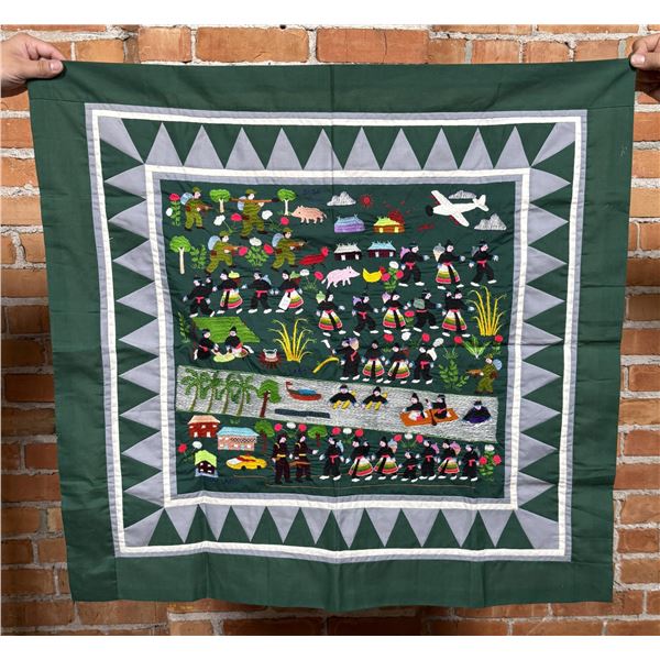 Vietnam War Hmong Story Cloth Textile