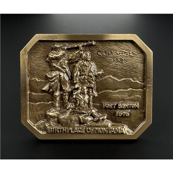 Bob Scriver Birthplace of Montana Belt Buckle