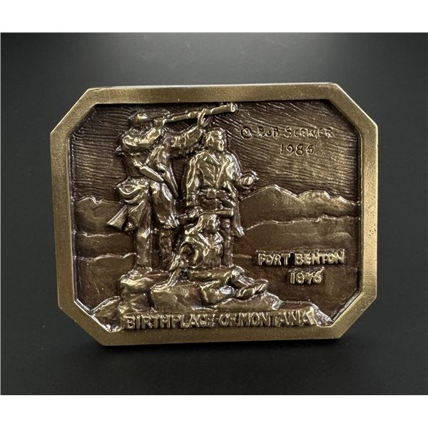 Bob Scriver Birthplace of Montana Belt Buckle
