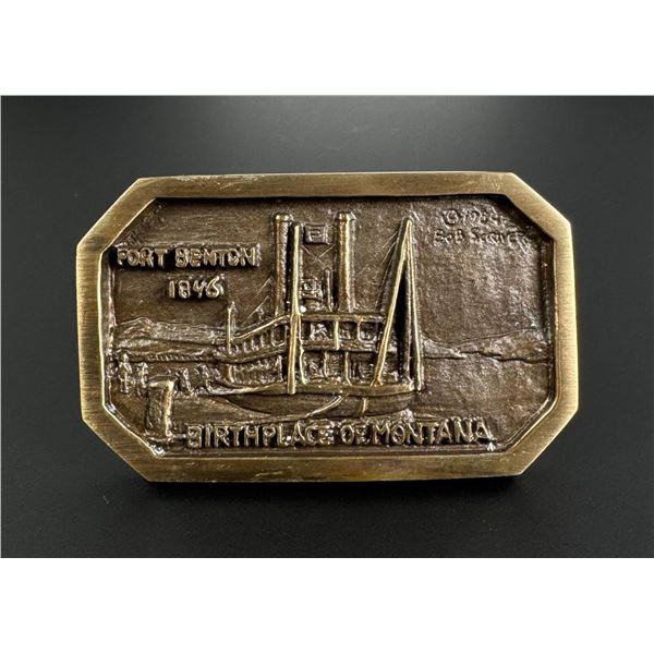 Bob Scriver Fort Benton Montana Belt Buckle