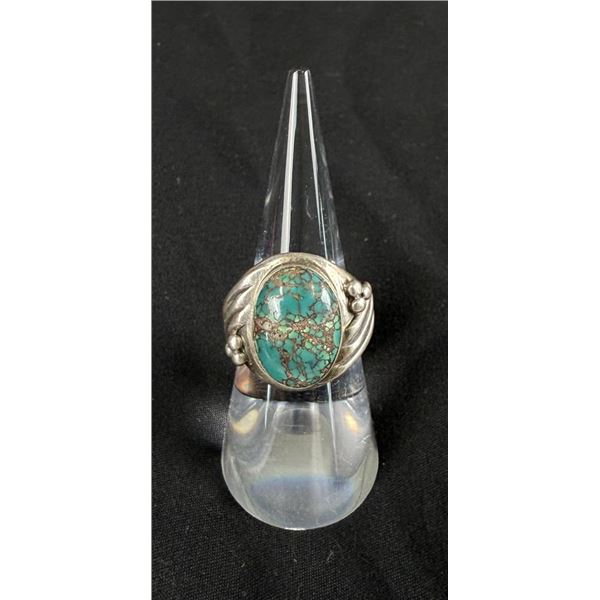 Navajo Sterling Silver Turquoise Ring