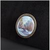Image 1 : Russian Hand Painted Enamel Silver Brooch