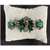 Image 1 : Art Deco Peacock Rhinestone Hair Clip