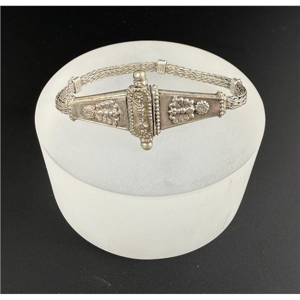 Rajasthani Middle Eastern Silver Bracelet
