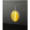 Image 1 : Taxco Mexico Sterling Yellow Tiger Eye Pendant