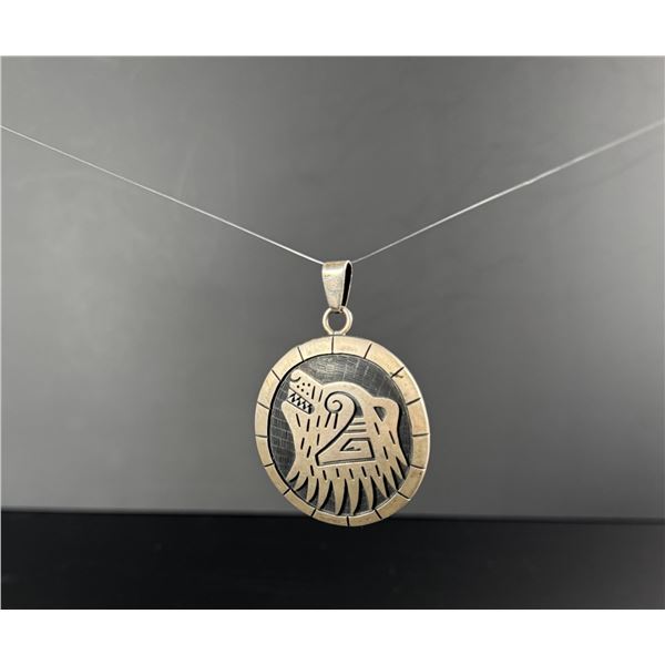 Taxco Mexico Sterling Silver Wolf Pendant