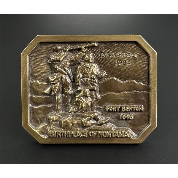 Bob Scriver Birthplace of Montana Belt Buckle
