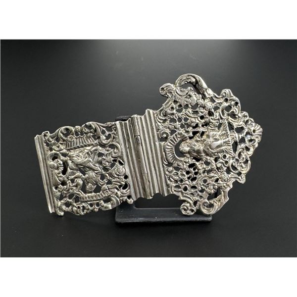 Rajasthani India Sterling Silver Belt Buckle