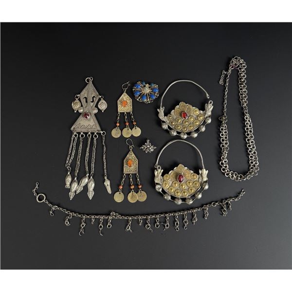 Collection of Afghan Kuchi Bedouin Jewelry