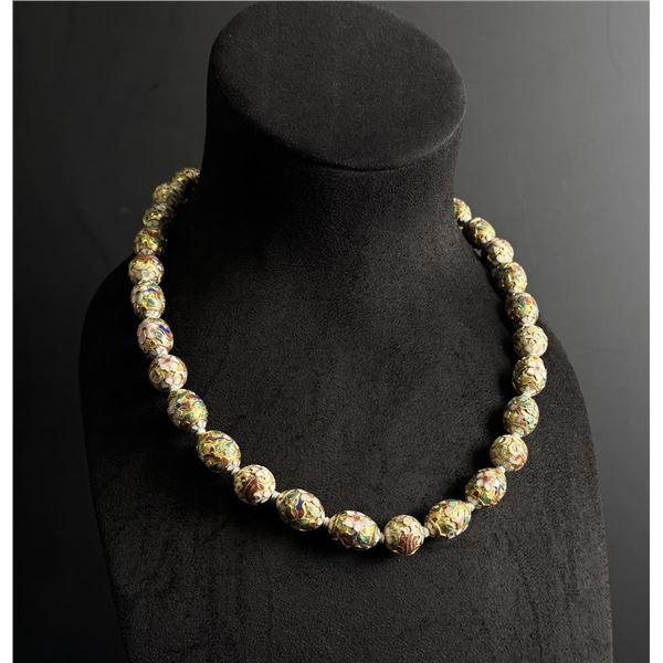 Chinese Cloisonne Enamel Necklace